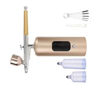 7,4 V - Équipement de pulvérisation pneumatique en alliage de cuivre - Buse adaptée pour les soins de beauté et les applications artistiques - Kit d'aérographe multi-buses pour la beauté et la beauté
