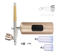 7,4 V - Équipement de pulvérisation pneumatique en alliage de cuivre - Buse adaptée pour les soins de beauté et les applications artistiques - Kit d'aérographe multi-buses pour la beauté et la beauté