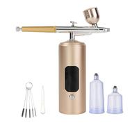 7,4 V - Équipement de pulvérisation pneumatique en alliage de cuivre - Buse adaptée pour les soins de beauté et les applications artistiques - Double usage - Pour les soins de la peau et les projets