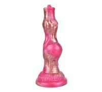 7.48" Nœud De Chien Petit Gode Fantaisie Plug Anal Pour Débutant, Silicone Réaliste Douche Animale Gode Gay Avec Ventouse, Godes Loup Sangle De Pénis Sur Sex Toy Pour Hommes Femmes (A)