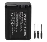 7.4V 1030mAh NP-FW50 Batterie pour Sony Alpha 3000 5100 6100 7S LL ZV-E10 | for Cyber-shot/SmartShot RX10 IlI QX1L NEX-3N NEX-5T/N/R NEX-C3 QX1L DSC-RX10M2 Appareil photo Batterie