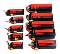 7.4v 11.1v 14.8v 22.2V for RC quadrirotor hélicoptère Drone Voitures Bateaux pièces de Rechange 2S 3S 4s 6S(2200mAh XT60 11.1V)