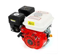 7,5 CV Moteur à essence,Moteur à kart industriel 4 Temps,1 Cylindre,3600 tr/min (Noir et blanc)