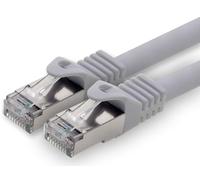 7,5 M - Gris - 1 Pièce Câble Réseau Cat.7 Câble Patch Sftp Pimf Lszh Câble Gigabit Lan 10gb S Câble Brut Cat7 Avec Connecteur Rj45 Cat6a Compatible Avec Cat5 Cat6 Cat7 Cat8[Ble7111111]