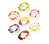 7/5 pièces dosettes de saveur de boisson aux fruits ours dosettes de saveur d'air bouchons de saveur de bouteille d'eau dosettes de parfum de fruits pour bouteilles d'eau outil de sport Bear 5pcs B