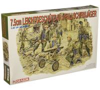7.5cm Leichtgeschutz 40 W / Crew 1:3 5 Figurine Plastique Model Kit Dragon