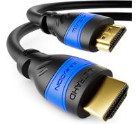 7,5m Câble HDMI 2.0a/b - Haute Vitesse avec Ethernet - UHD 2160p 4K@60Hz 4:4:4 HDR HDCP 2.2 ARC CEC Ethernet 3D Full HD 1080p Dolby - Noir