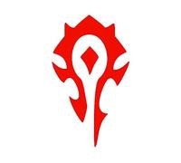 7,6 cm Rouge Horde World of Warcraft Wow pour ordinateur portable en vinyle