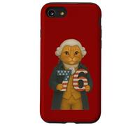 7-6 George Washington Seven Six American Cat Coque pour iPhone SE (2020) / 7/8