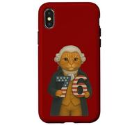 7-6 George Washington Seven Six American Cat Coque pour iPhone X/XS