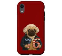 7-6 George Washington Seven Six American Pug Coque pour iPhone XR
