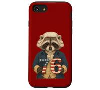 7-6 George Washington Seven Six American Raccoon Coque pour iPhone SE (2020) / 7/8