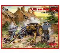 ICM Maquette Pak 36(r) 7,62 cm avec servants allemands (4 figurines)