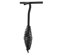 7.7in Dutch Oven Lid Lifter, Cast Iron Black Finish Securely Lift Hot Lids Lifter with Spiral Bail Handle for Outdoor, Campfire Cooking Accessories