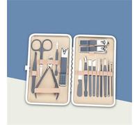 7/8/10/16/18 pièces ensemble de coupe-ongles outil de manucure en acier inoxydable cure-oreille ciseaux à peau morte ensemble d'outils de beauté, 16PCS3