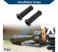 7/8" 22Mm 15/16" 24Mm Couvre-Poignées Universels En Caoutchouc Antidérapant Pour Moto, Scooter, Vélo Tout-Terrain Atv Noir 1 Paire