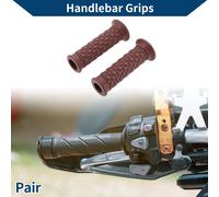 7/8" 22Mm 15/16" 24Mm Couvre-Poignées Universels Pour Moto En Caoutchouc Antidérapant Pour Moto, Scooter, Vélo Tout-Terrain, Vtt Marron Foncé 1 Paire