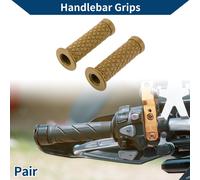 7/8" 22Mm 15/16" 24Mm Couvre-Poignées Universels Pour Moto En Caoutchouc Antidérapant Pour Moto, Scooter, Vélo Tout-Terrain, Vtt Marron Clair 1 Paire