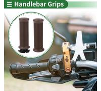7/8" 22mm 15/16" 24mm Kit de couverture de poignée de guidon de moto Antidérapant TPU Couverture de guidon pour moto scooter vélo ATV Marron foncé 1 kit