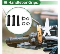 7/8" 22mm 15/16" 24mm Kit de couverture de poignées de guidon de moto Antidérapant en caoutchouc en alliage d'aluminium Poignées de guidon noir 1 jeu de motifs en losange