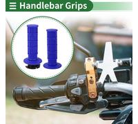 7/8" 22mm 15/16" 24mm Kit de couverture de poignées de moto antidérapant TPR poignées de guidon pour moto scooter vélo ATV bleu 1 kit
