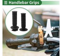 7/8" 22mm 15/16" 24mm Kit de couverture de poignées de moto antidérapant TPR poignées de guidon pour moto scooter vélo ATV noir 1 kit