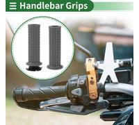 7/8" 22mm 15/16" 24mm Kit de couverture de poignées de moto antidérapant TPU poignées de fin de guidon pour moto scooter vélo ATV gris 1 kit