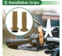 7/8" 22mm 15/16" 24mm Kit de couverture de poignées de moto antidérapant TPU poignées de guidon fin pour moto scooter vélo ATV Kaki 1 kit