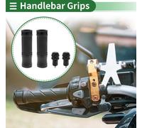 7/8" 22mm 15/16" 24mm Moto Kit de couverture de poignées de guidon antidérapant en alliage d'aluminium en caoutchouc couverture de guidon pour moto scooter vélo ATV noir 1 jeu