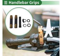 7/8" 22mm 15/16" 24mm Moto Kit de couverture poignées de guidon en alliage d'aluminium en caoutchouc pour moto scooter vélo ATV noir ton bronze 1 jeu