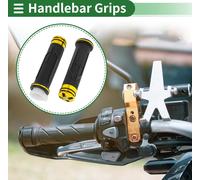 7/8" 22mm 15/16" 24mm Moto Poignées Kit de couverture antidérapant en alliage d'aluminium en caoutchouc poignées de guidon pour scooter vélo ATV ton or