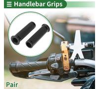 7/8" 22mm 15/16" 24mm Poignées Universelles Pour Moto Antidérapantes En Alliage D'Aluminium Et Caoutchouc Pour Guidon De Moto Scooter Noir 1 Paire