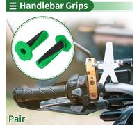 7/8" 22mm 15/16" 24mm Poignées Universelles pour Moto Revêtement en Caoutchouc Antidérapant pour Guidon de Moto Scooter Vert 1 Paire