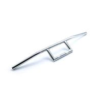 7/8 "22mm Guidon Fenêtre Attaque Style Poignée Bar Chopper Café Racer Moto Universelle (Chrome)