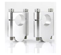 7/8" 22mm Montage Guidon Risers Clamp Pour Triumph Pour Street Triple 675 Pour Trident Pour Scrambler Pour EFI Pour Thunderbird Sport 900(ARGENT,40mm)