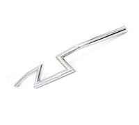 7/8"22mm Moto Guidon Drag Z Bar pour Bobber Tracker Chopper Rétro Vintage Café Racer (Chrome)