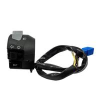 7/8" 22mm Motorcycle Switch Set Compatible avec Horn Turn Headlight/Low Beam Light Start Functions(L)