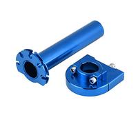 7/8"22mm Poignée universelle accélérateur poignées Grips accélérateur pour moto scooter Dirt Bike [Blue]
