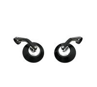 7/8"22mm Rétro Moto Rétro Miroir Latéral Rond Café Racer Pièces Moto Rétroviseur Latéral Bar End Moto, Compatible For Kawasaki(Silver blue glass)