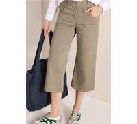 7/8 High Waist Flared Leg Pantalon Loose Fit