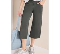 7/8 High Waist Flared Leg Pantalon Loose Fit