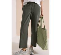 7/8 High Waist Wide Leg Pantalon Loose Fit