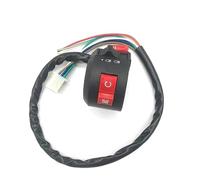 7/8 inch 22mm Handlebar Left Kill Light Starter Switch 8 Pin Compatible avec 50cc 70cc 90cc 110cc ATV Quad Véhicules