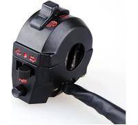 7/8 moto commutateur gauche guidon commande klaxon clignotant lumière Hi / Lo faisceau noir -DUO