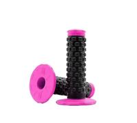 7/8 "nouveau for poignée de vélo poignée guidon moto poignée saleté vélo poignées caoutchouc poignée Gel frein poignée caoutchouc accélérateur 22mm(Black-pink)