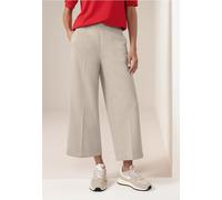 7/8 Pantalon High Waist Wide Leg en coupe décontractée