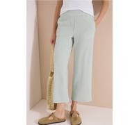 7/8 Pantalon large en qualité seersucker