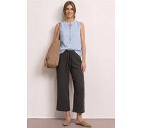 7/8 Pantalon wide leg en gaze de coton coupe décontractée