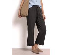 7/8 Pantalon wide leg en gaze de coton coupe décontractée