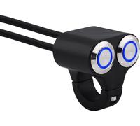 7/8 -pouce -22 -mm -Moto -Commutateur de direction -Projecteur -Brouillard de frein de projecteur Lumière on/off avec type d'indicateur C C